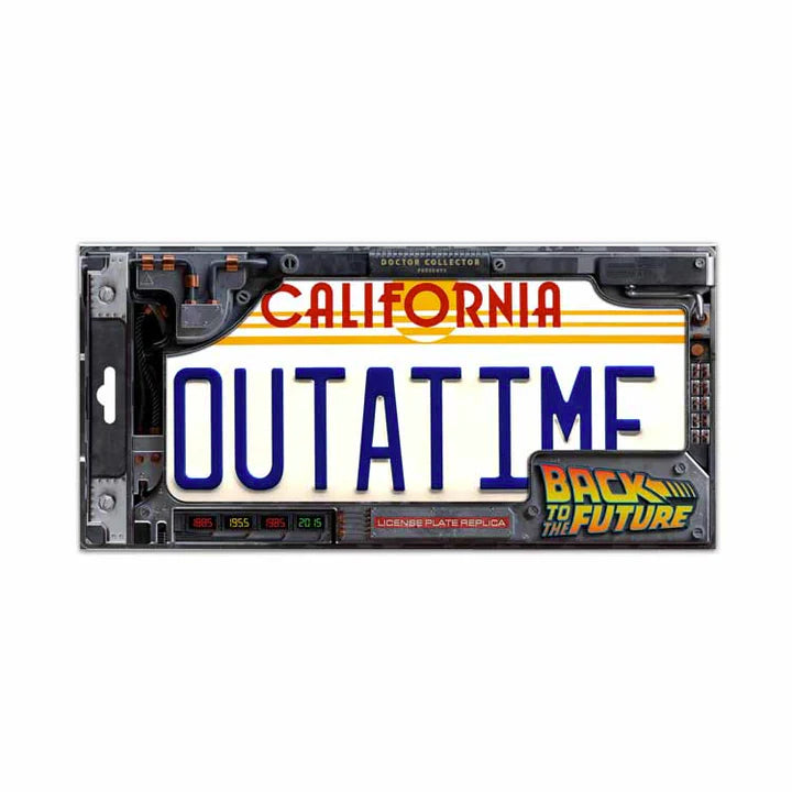 Back to the Future OUTATIME License Plate Replica – Iconic Movie Memorabilia