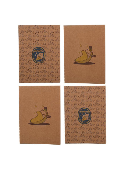 Bananya Set of 4 Pocket Journals