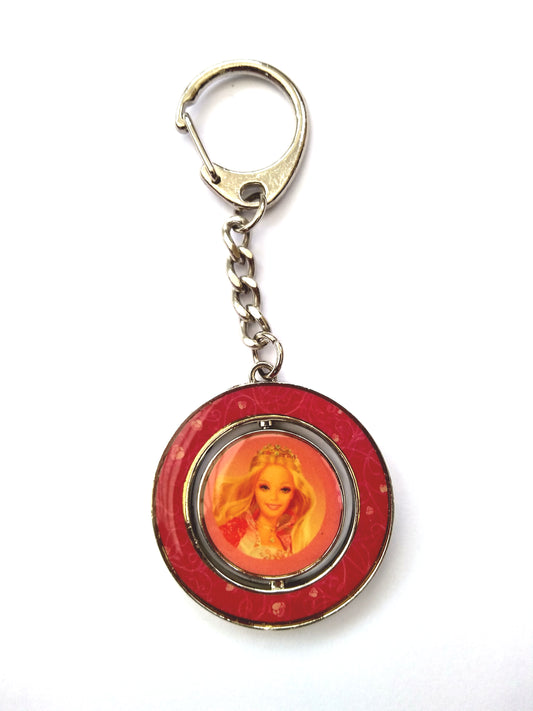 Barbie Dancing Princess Spinner Licensed Metal Keyring