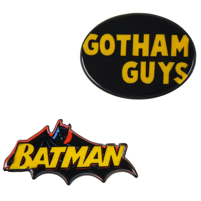 DC Comics Batman Set of 2 Pin Badges New and Licensed