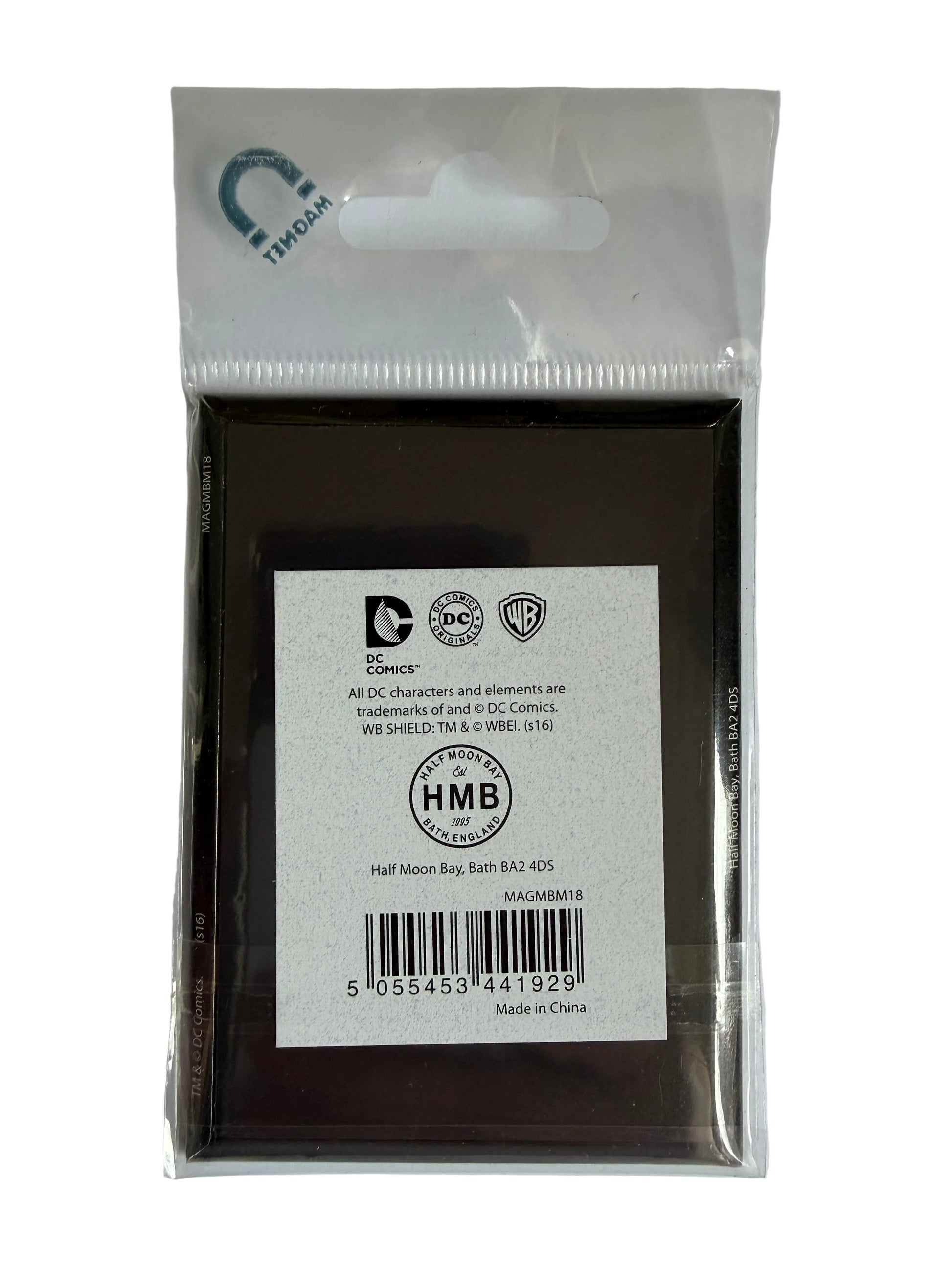 Product packaging with a label and barcode on a white background