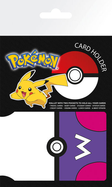 Porte-cartes à 2 emplacements pour Pokeball Pokémon Master