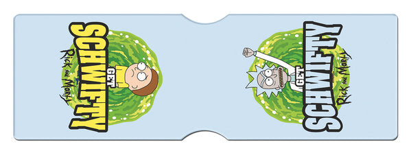 Porte-cartes à 2 emplacements Rick et Morty Get Schwifty