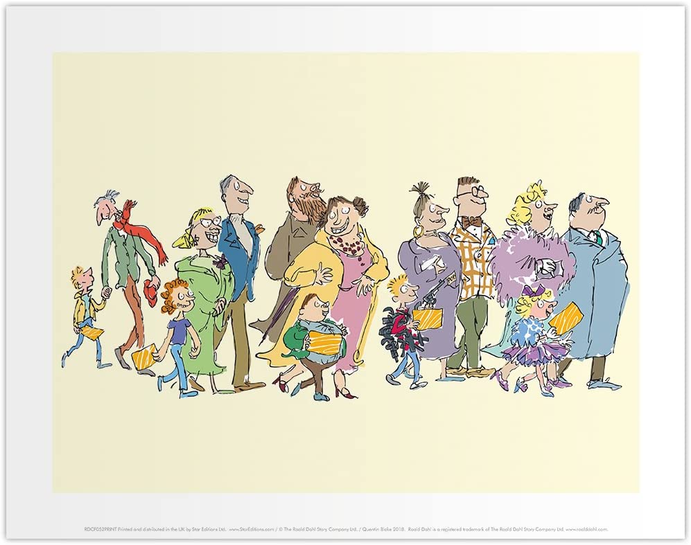 Roald Dahl Charlie and the Chocolate Factory Art Print