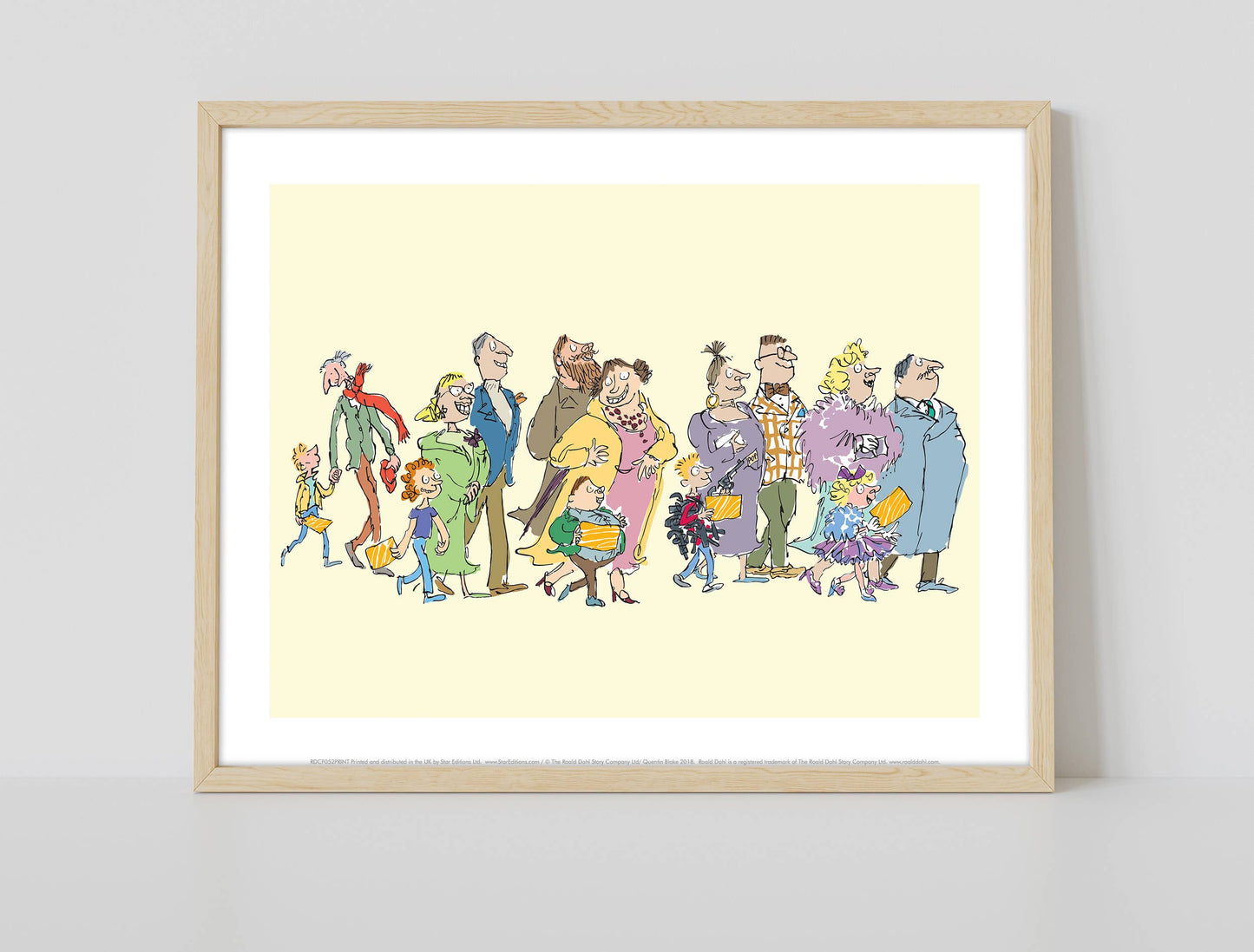 Roald Dahl Charlie and the Chocolate Factory Art Print