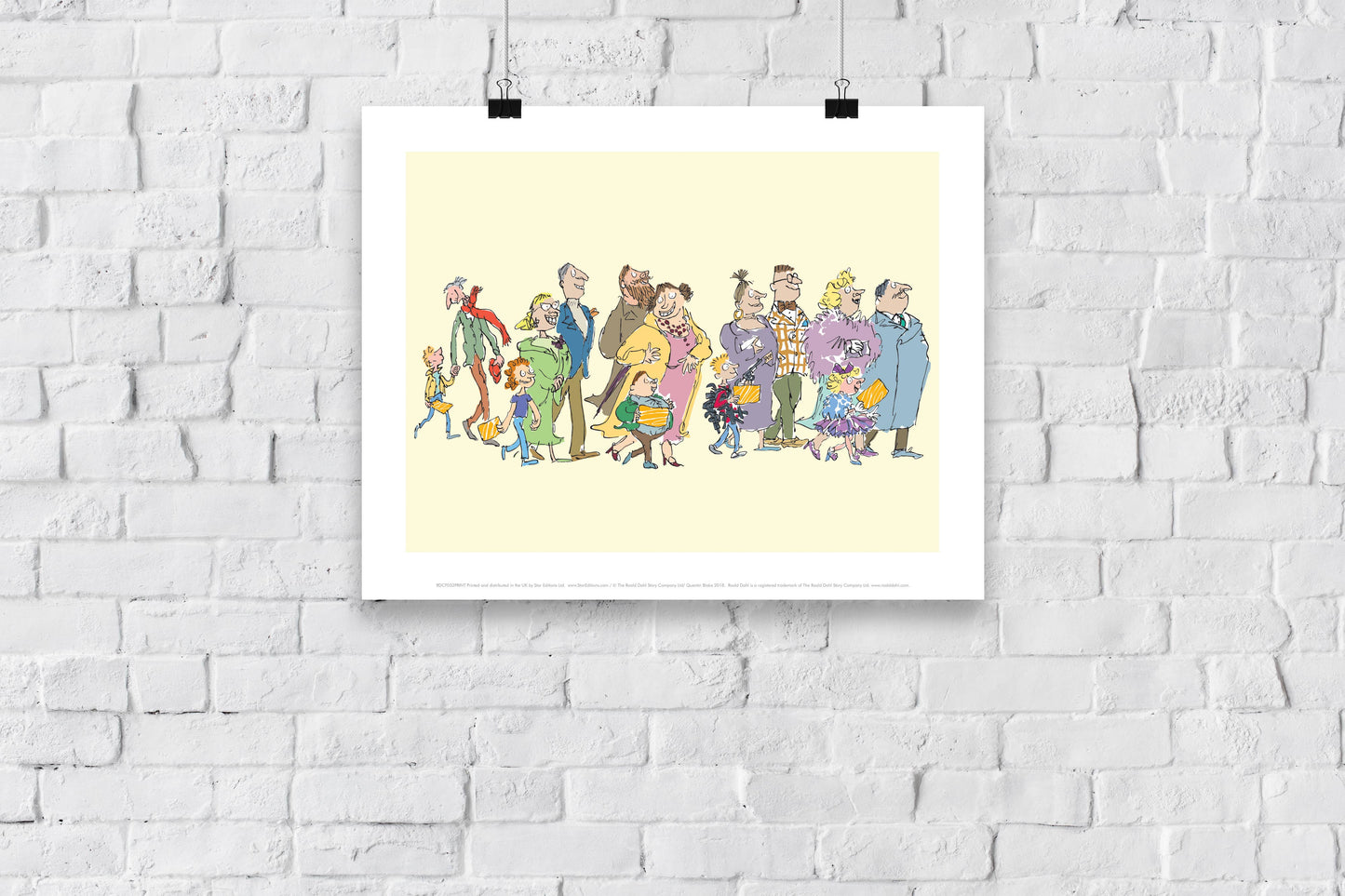 Roald Dahl Charlie and the Chocolate Factory Art Print