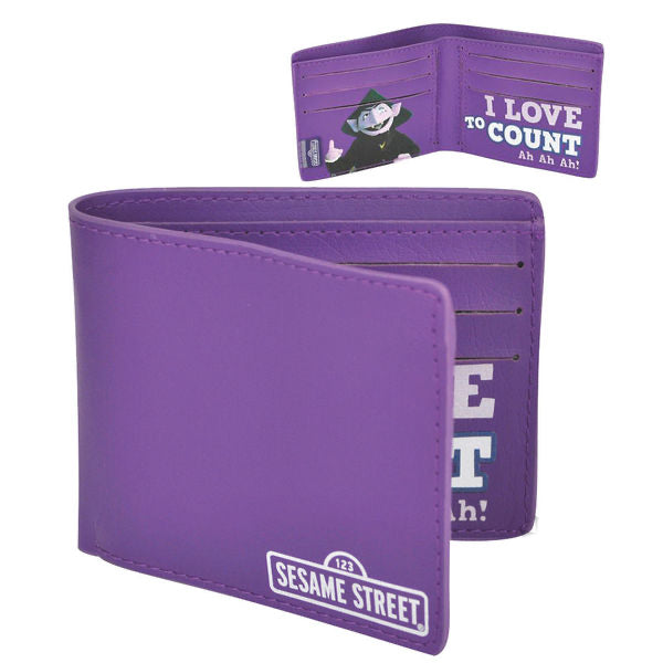 Sesame Street Count Von Count I Love to Count Bi-Fold Wallet