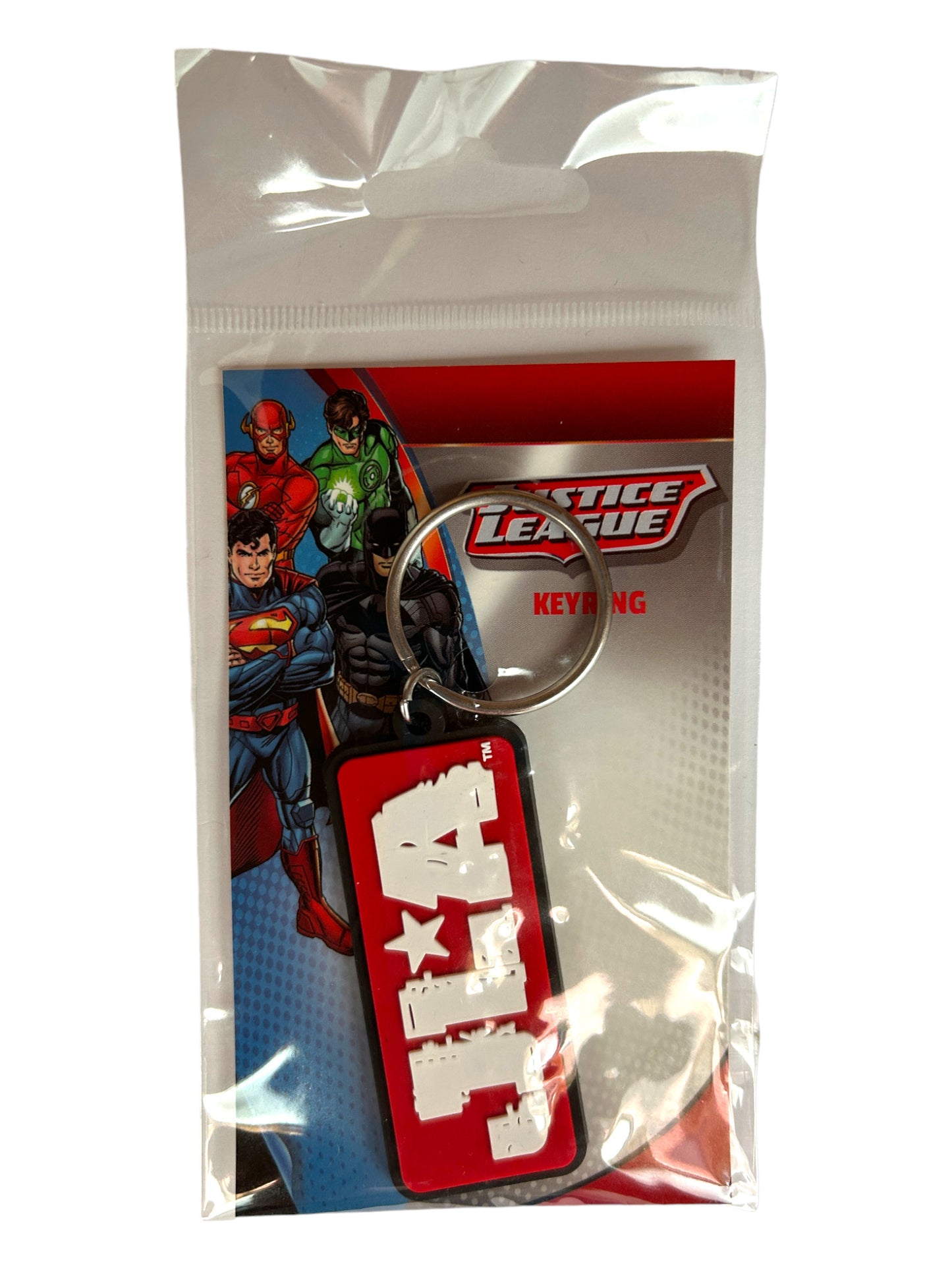 DC Comics Justice League of America Logo Rubber Keyring