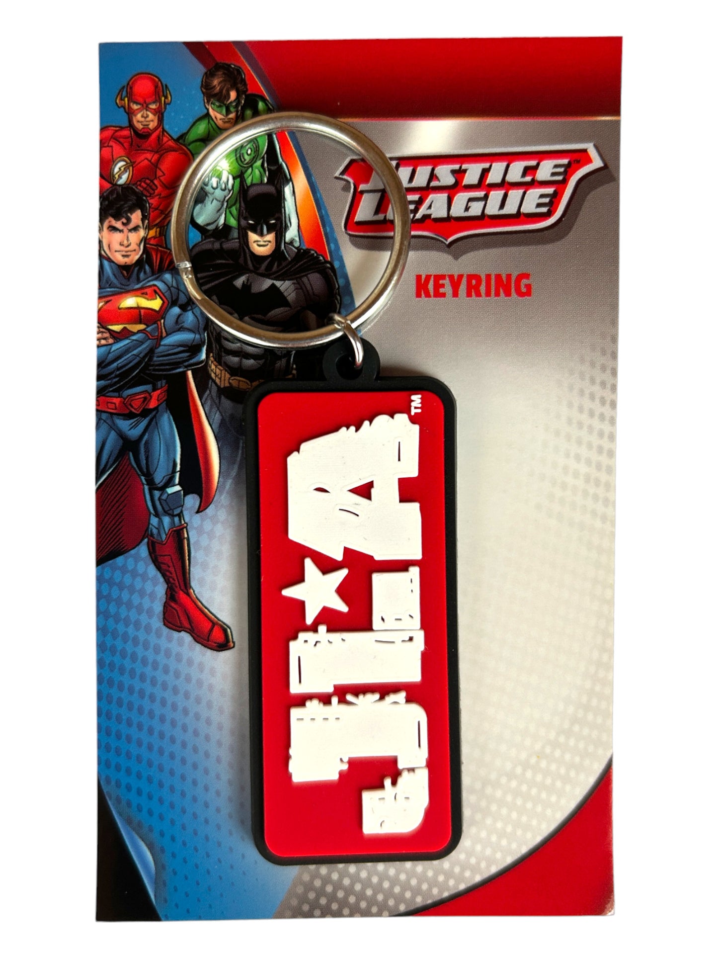 DC Comics Justice League of America Logo Rubber Keyring