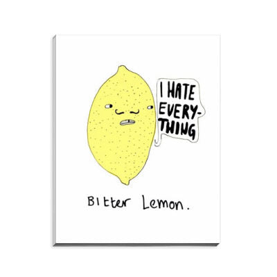 Bitter Lemon - I Hate Everything - A5 Notepad