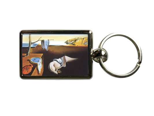Persistence of Memory Keyring – Salvador Dali Surrealist Art Metal Keychain