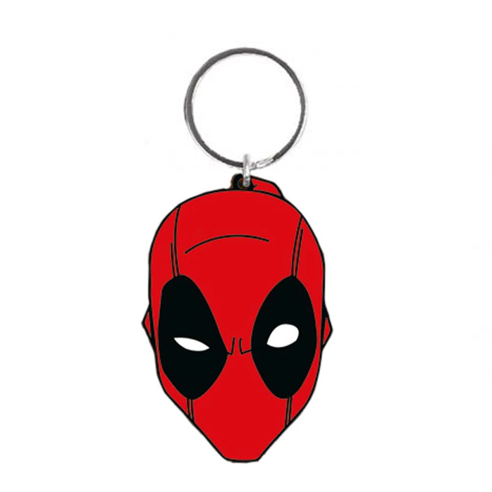 Porte-clés en caoutchouc sous licence Marvel Comics Deadpool Mask