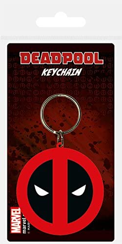 Marvel Comics Deadpool Circular Mask Licensed Rubber Keyring