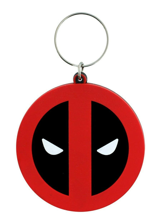 Marvel Comics Deadpool Circular Mask Licensed Rubber Keyring