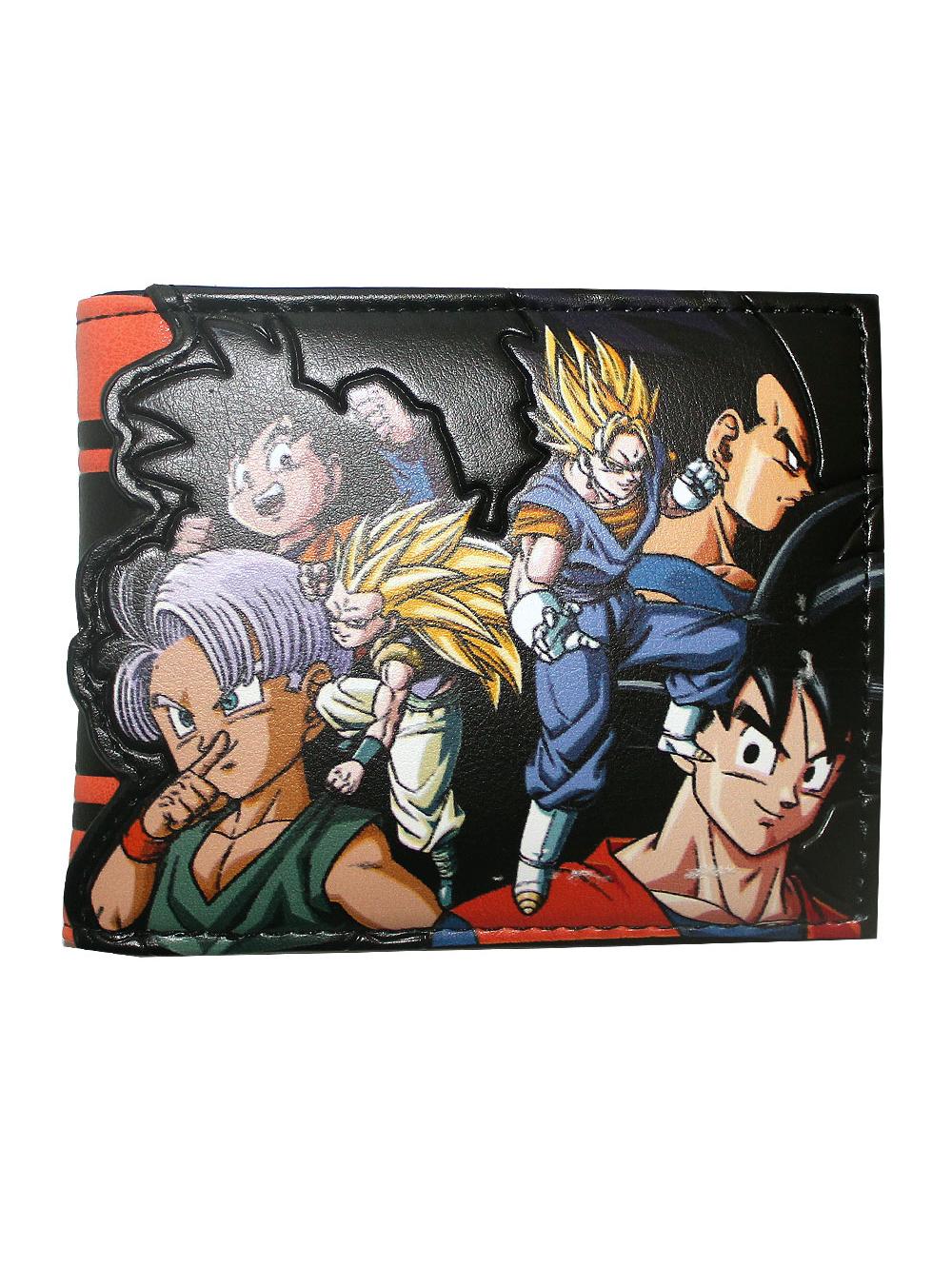 Portefeuille à deux volets avec personnages de Dragon Ball Z