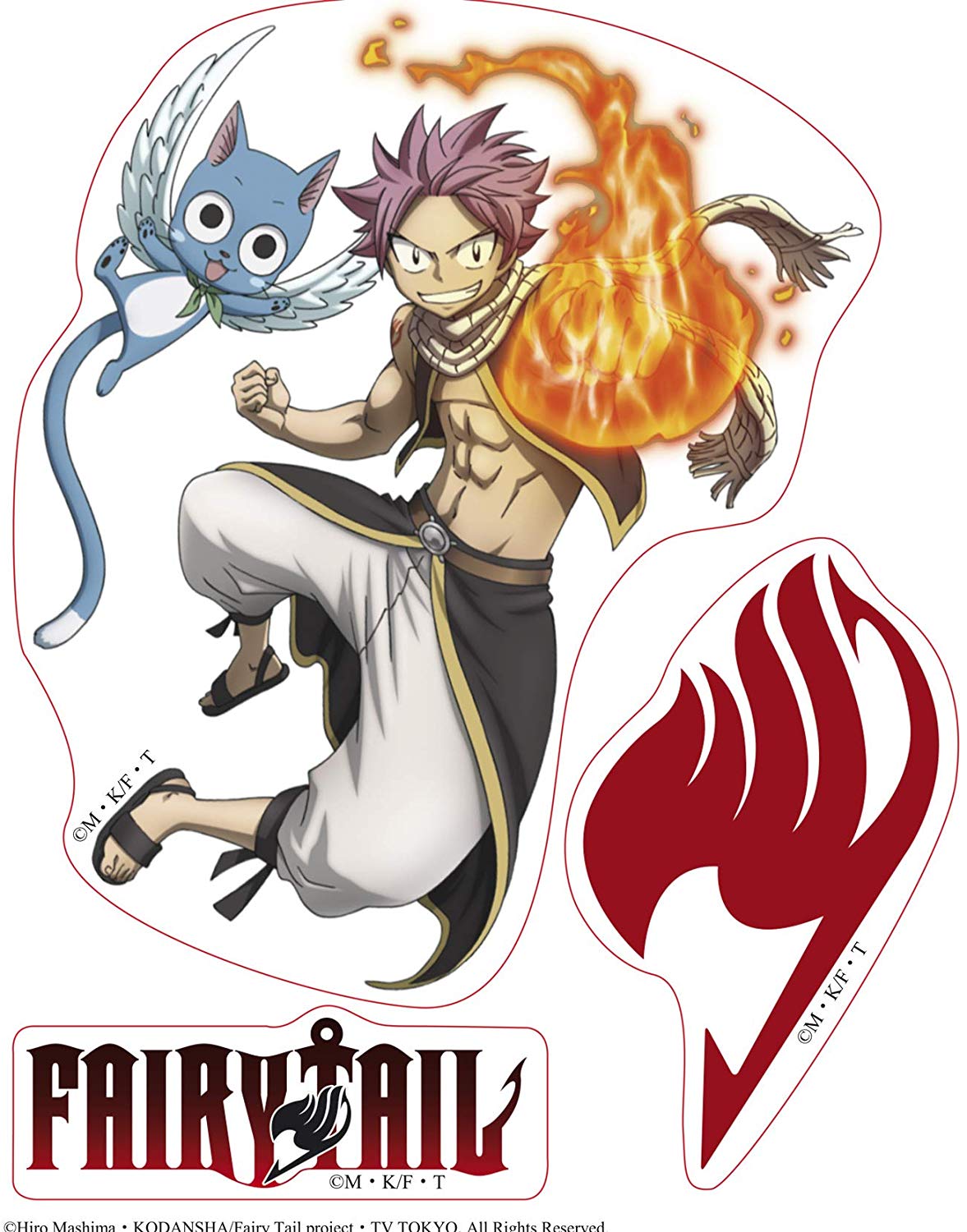 Autocollants en vinyle sous licence Fairy Tail