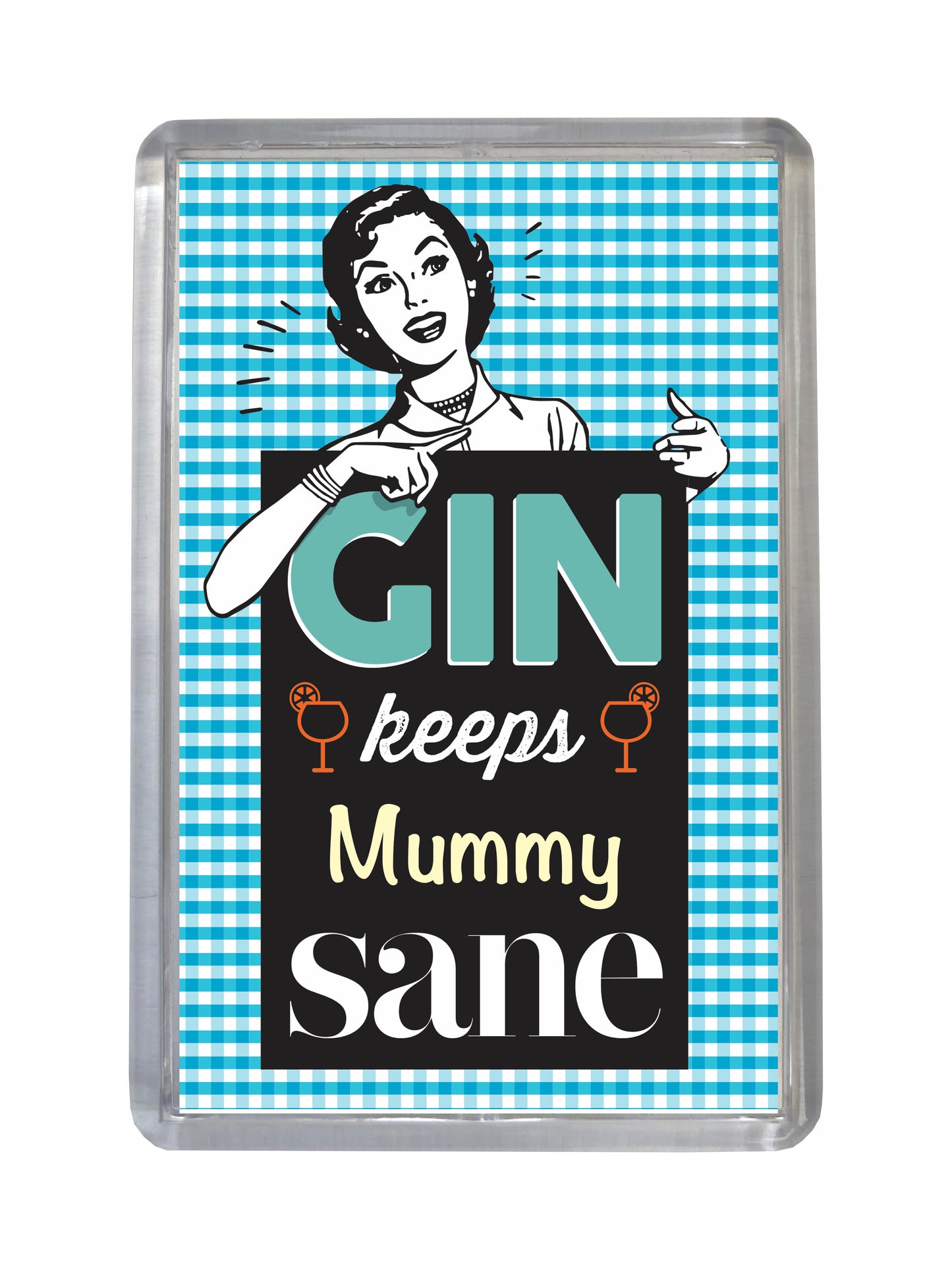 Funny Custom Gin Fridge Magnet – Personalised Name Gift – Humorous Kitchen Decor