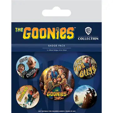 The Goonies Classic set of 5 Pin Badges