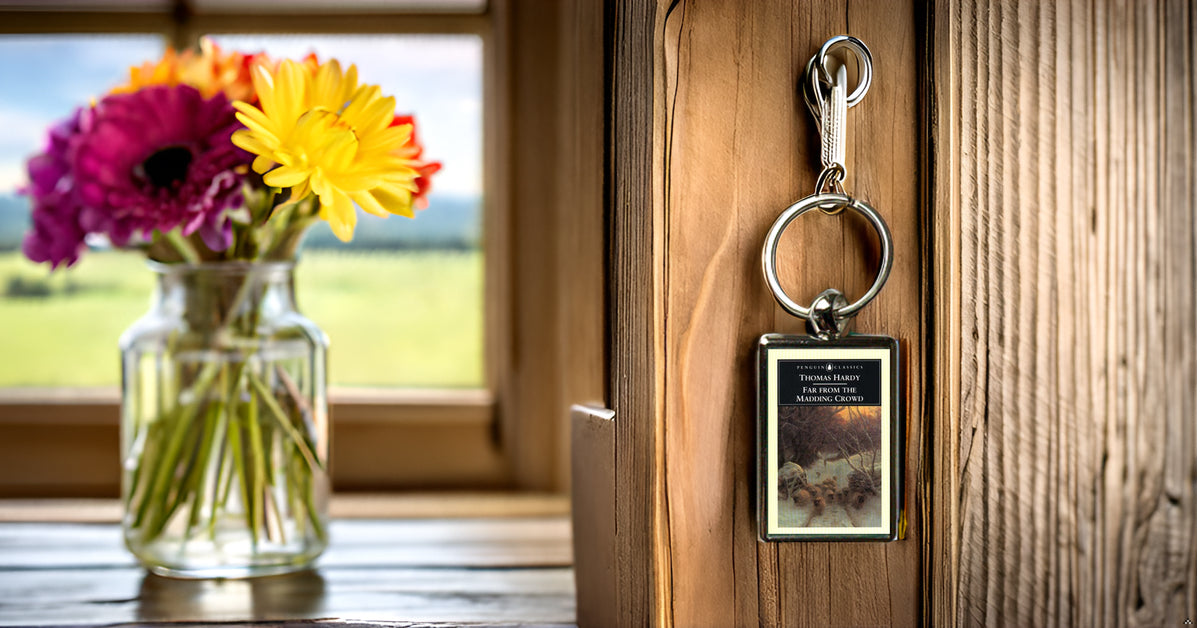 Thomas Hardy Far From The Madding Crowd Book Cover Metal Keyring – High-Quality Keychain with Vibrant Colours