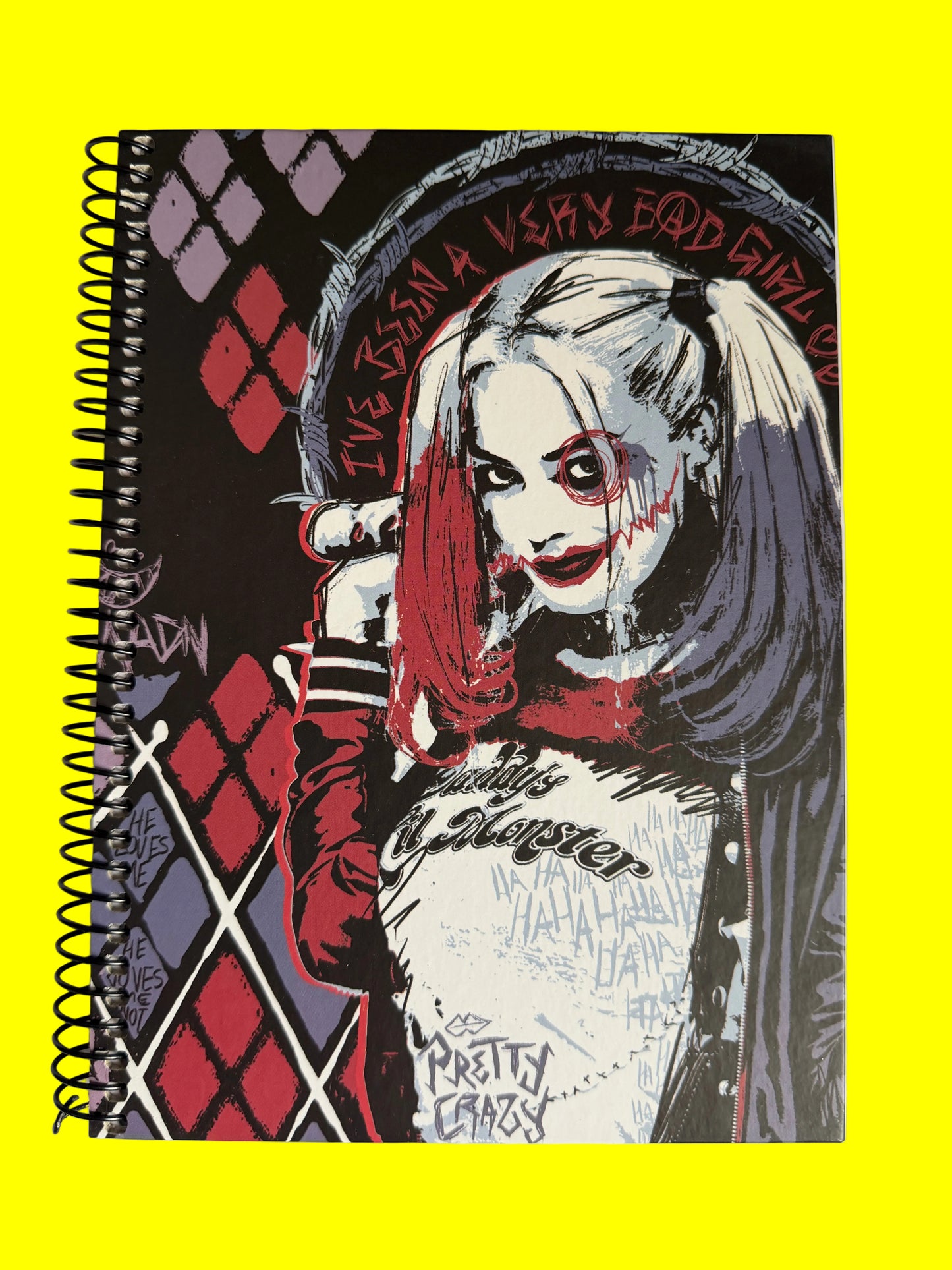 DC Comics Harley Quinn Daddy's Lil Monster Notebook / Journal A5 Hard-backed