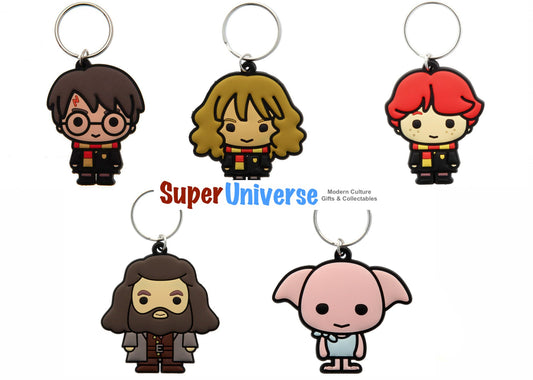 Harry Potter Characters Figural Rubber Licensed Keyrings