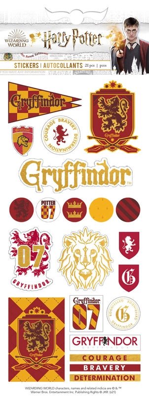 Harry Potter Gryffindor House Enamel Sheet of Licensed Stickers