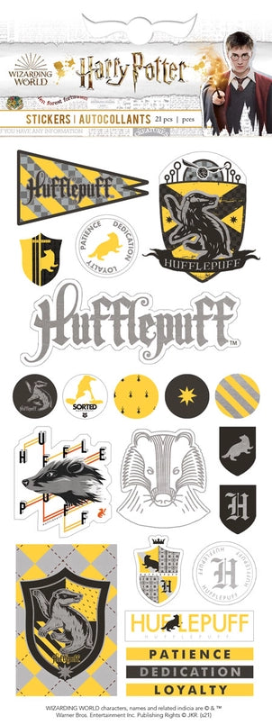 Harry Potter Hufflepuff House Enamel Sheet of Licensed Stickers