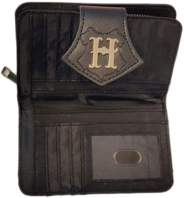 Harry Potter Hogwarts Castle Embossed Black Purse