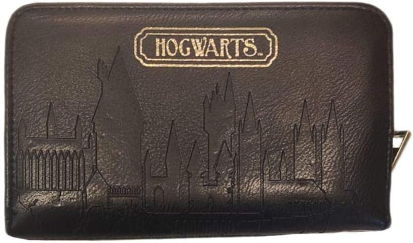 Harry Potter Hogwarts Castle Embossed Black Purse