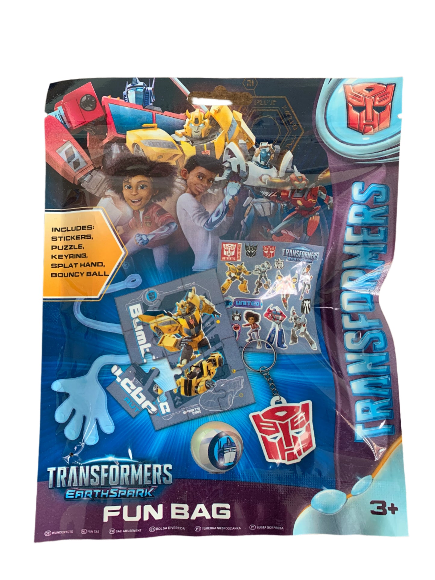 Transformers Licensed Fun Bag – Stickers, Puzzle, Keyring & Toys – Kids Party Gift Pack