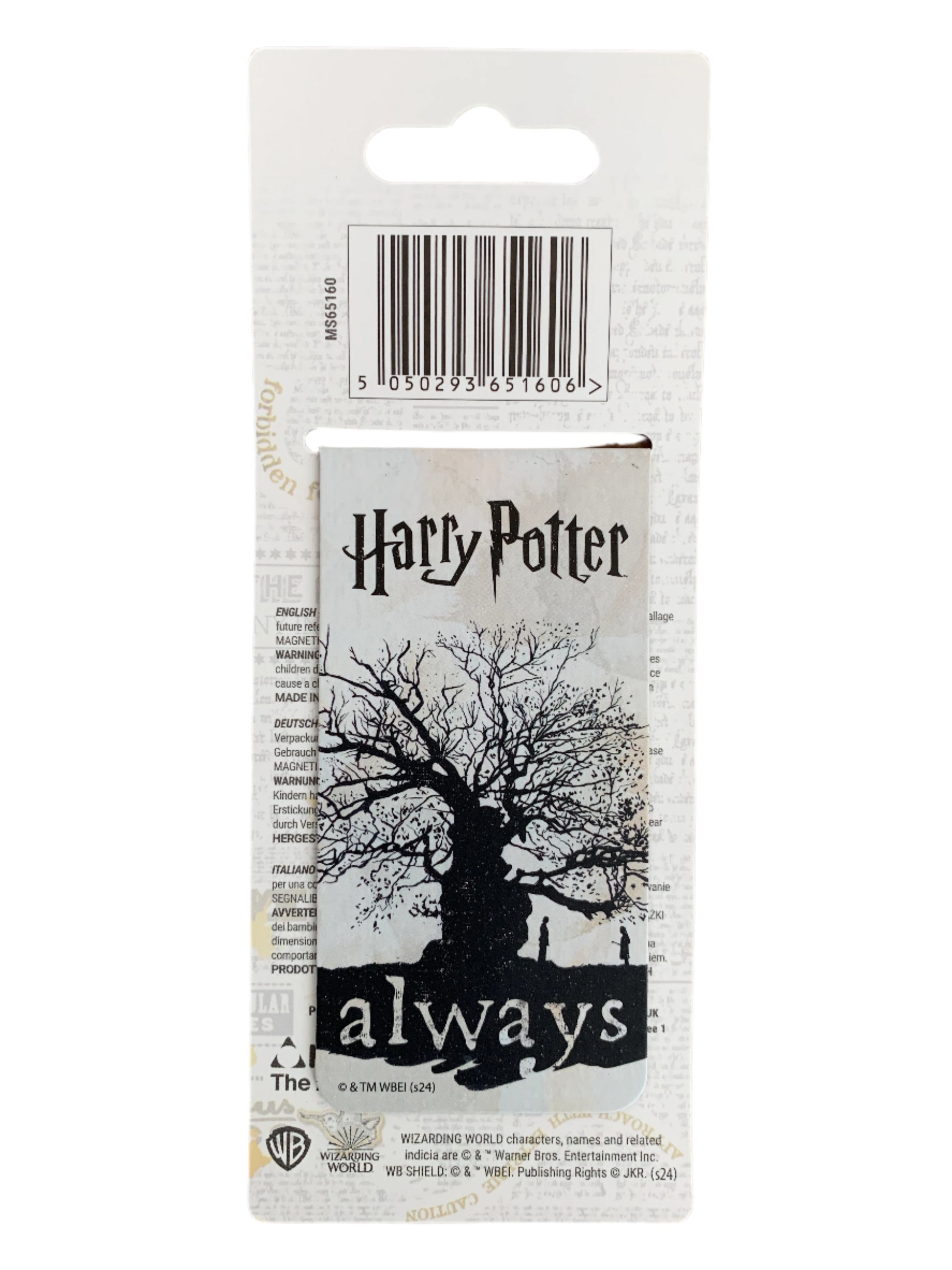 Harry Potter bookmark with 'always' quote on a white background