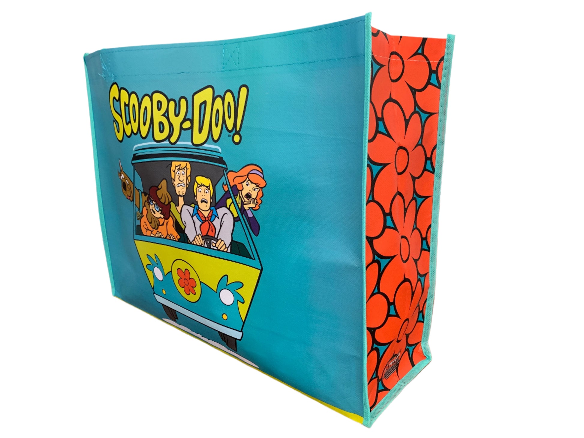Scooby-Doo themed book with a van illustration on a white background