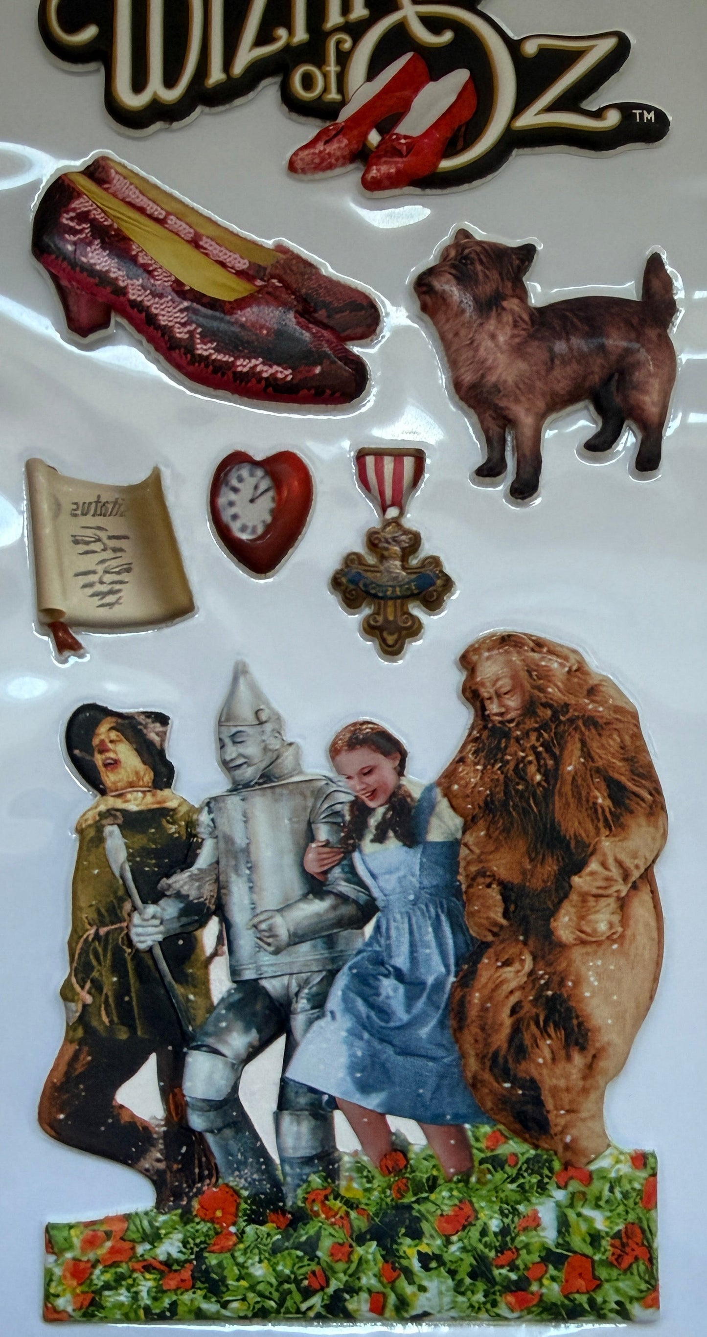 Set of decorative stickers featuring a cowboy and nature elements on a white background