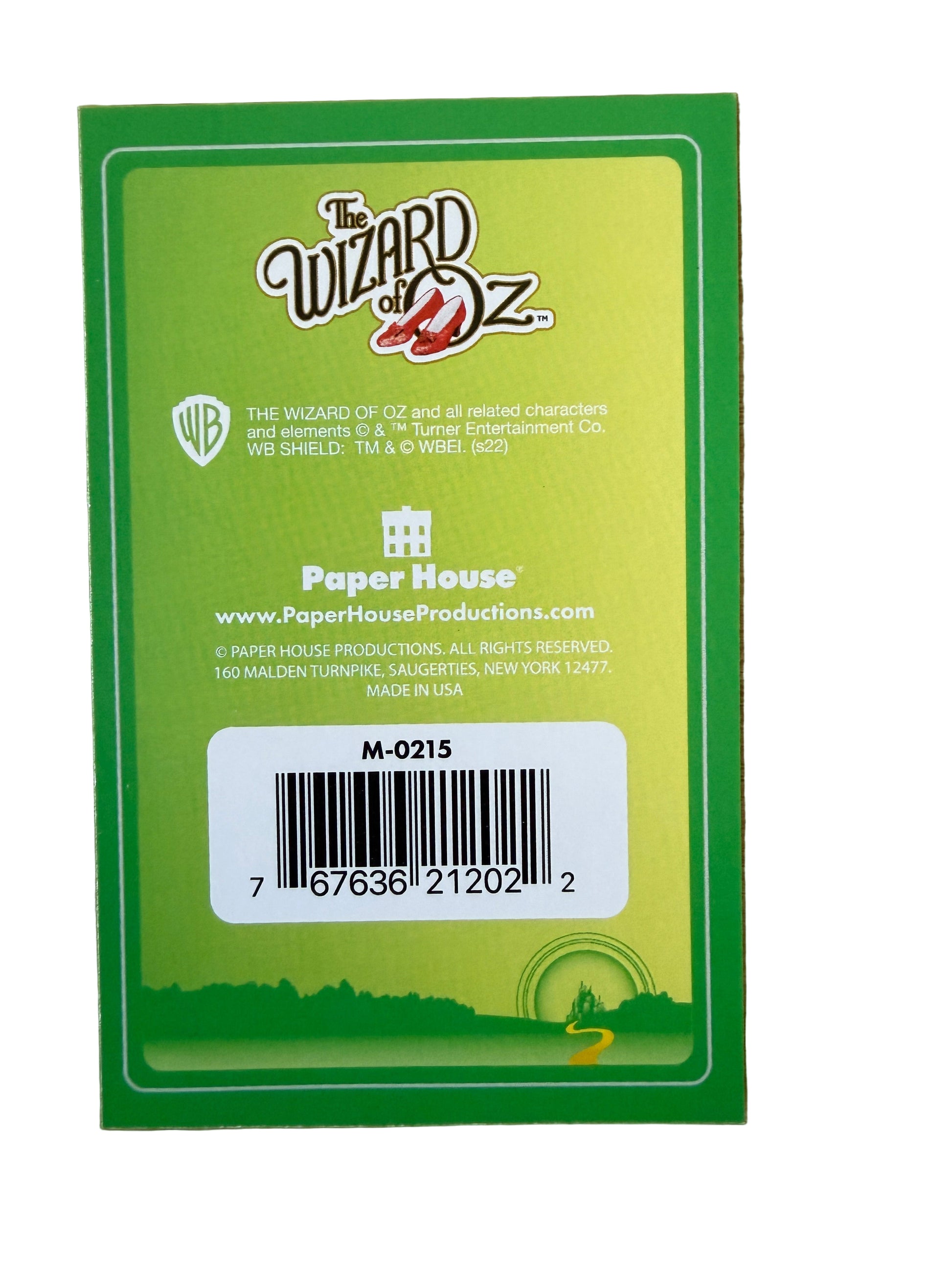 Back view of Wizard of Oz magnet with magnetic surface