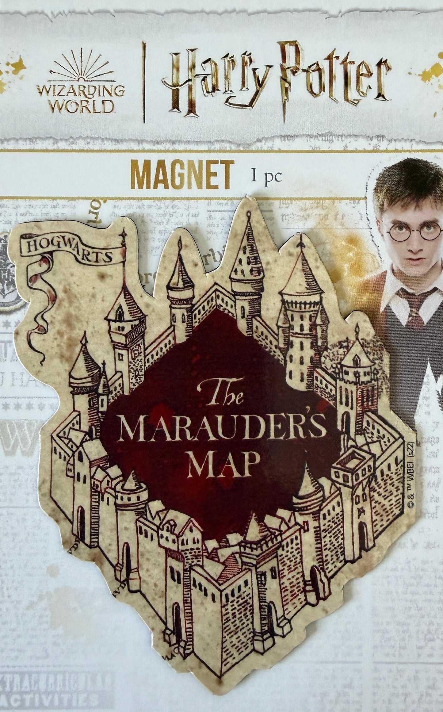 Harry Potter Marauder’s Map Fridge Magnet | Official Licensed Collectible | 7×8.5 cm