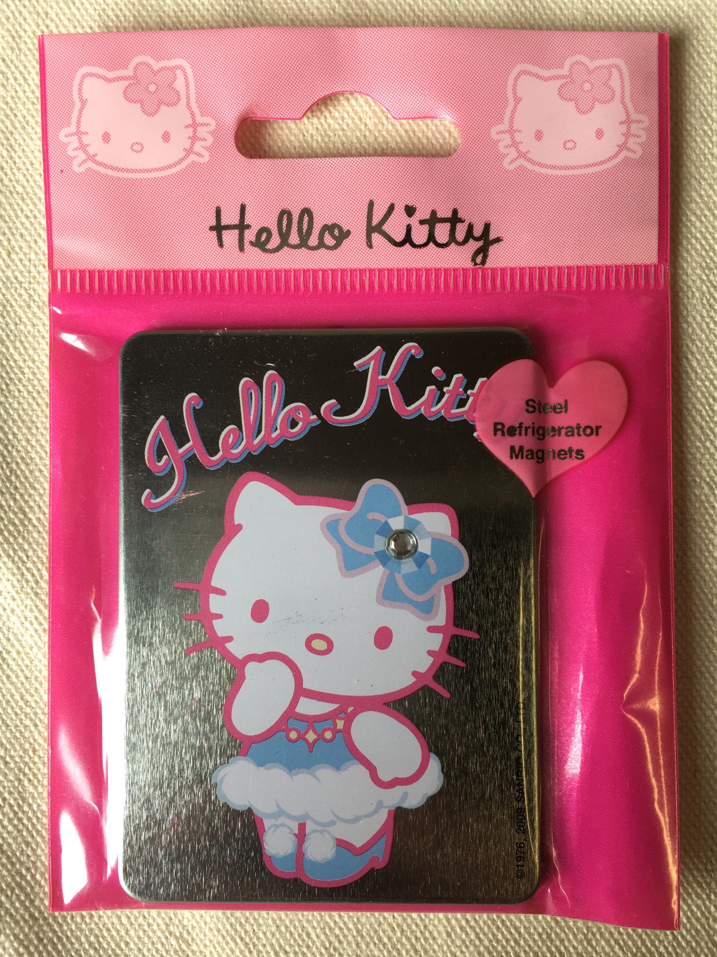 Hello Kitty Fridge Magnet - Jewelled Blue Bow