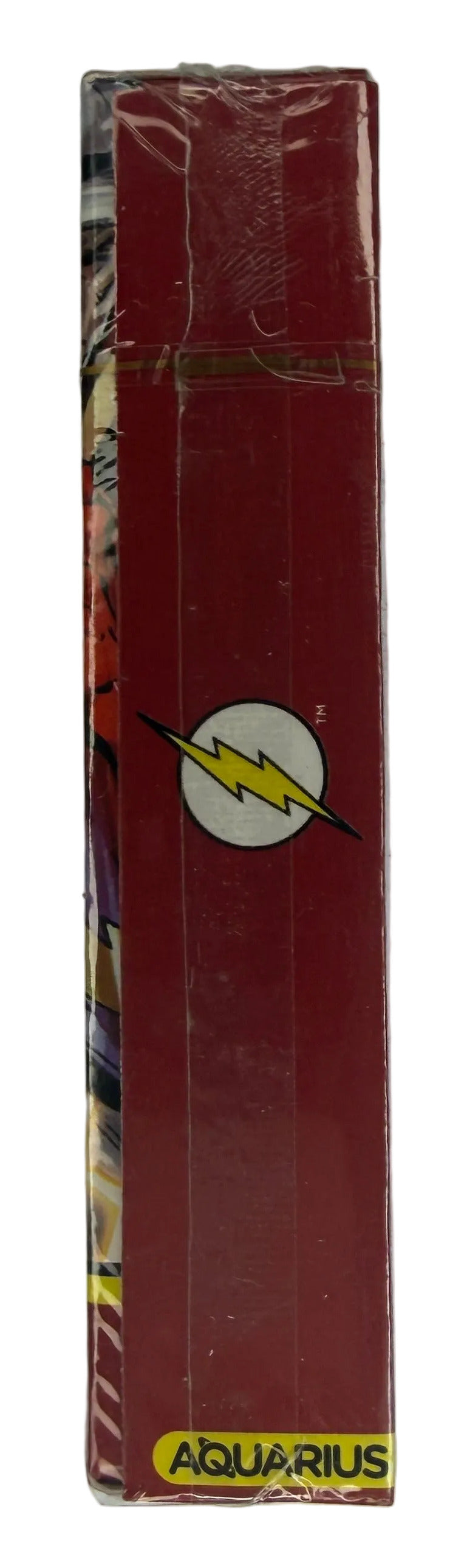 Red rectangular product with a lightning bolt symbol on a white background