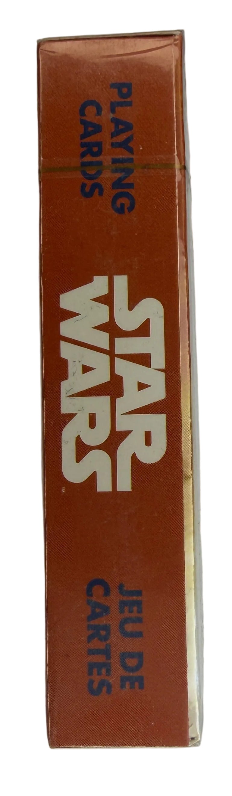Star Wars playing cards box on a white background