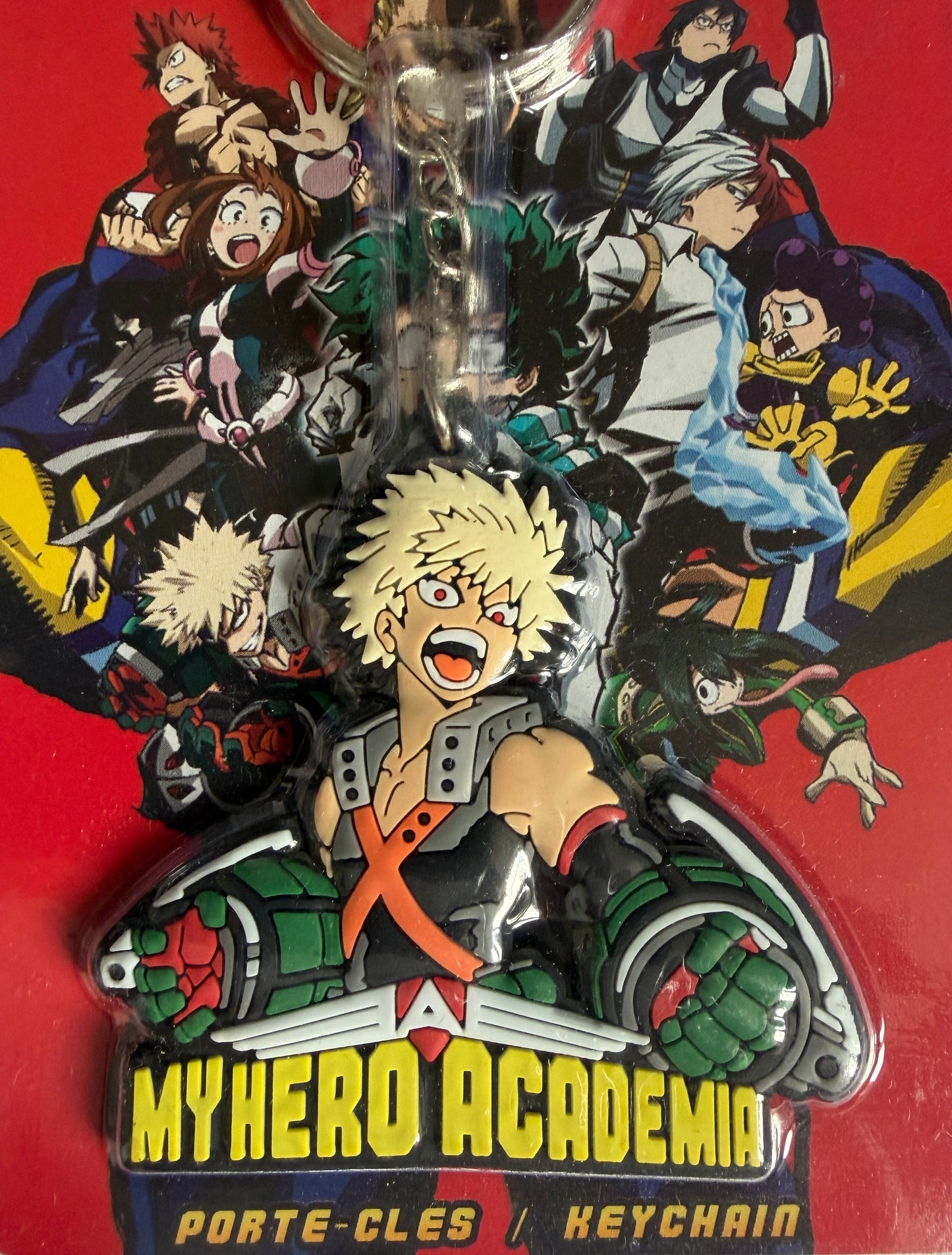 Porte-clés en PVC Katsuki Bakugo de My Hero Academia - Sous licence officielle