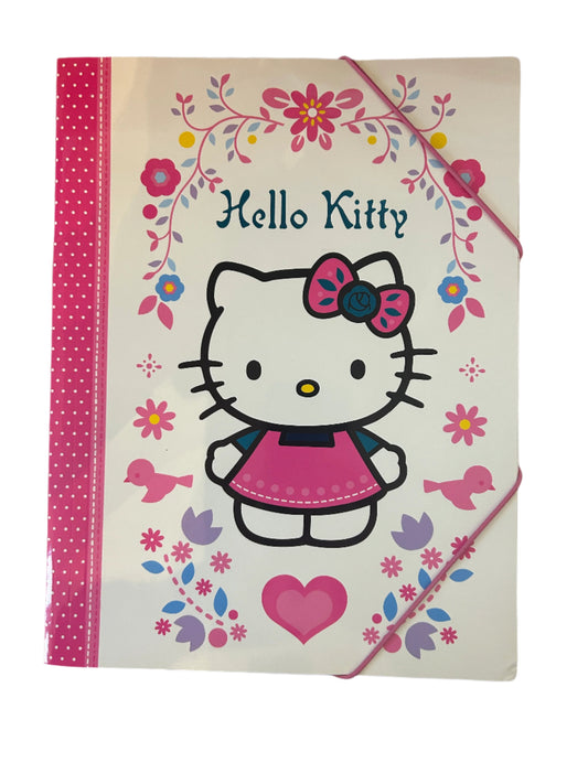 Hello Kitty Folksy Elastic A4 File