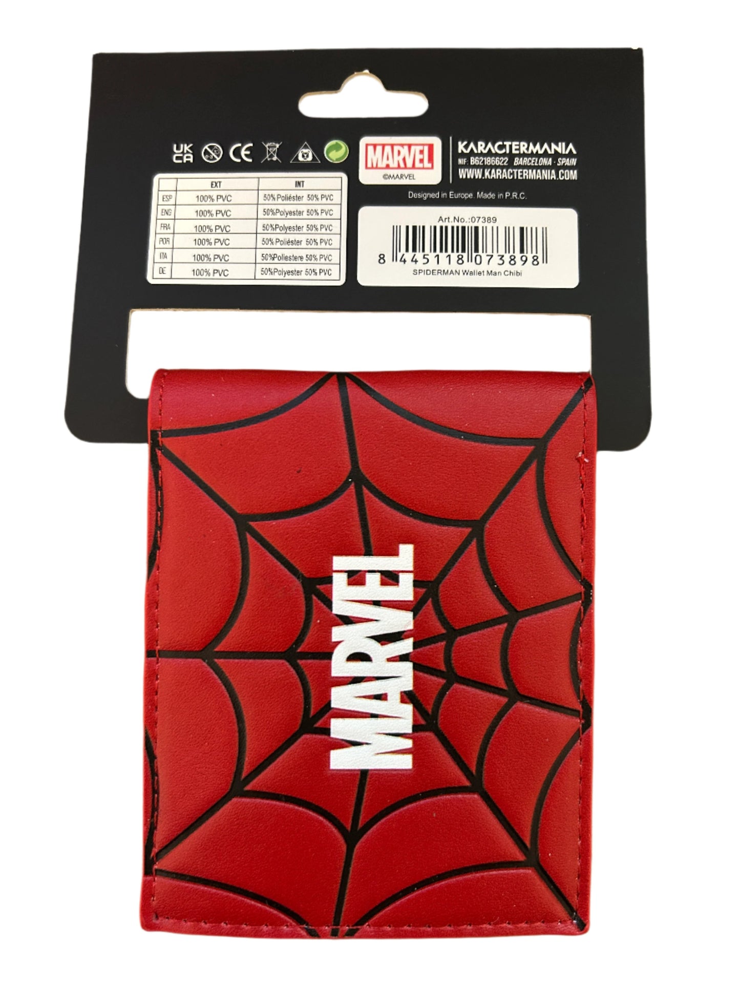 Marvel Comics Spider-Man Bifold Wallet With Comic-Strip Lining