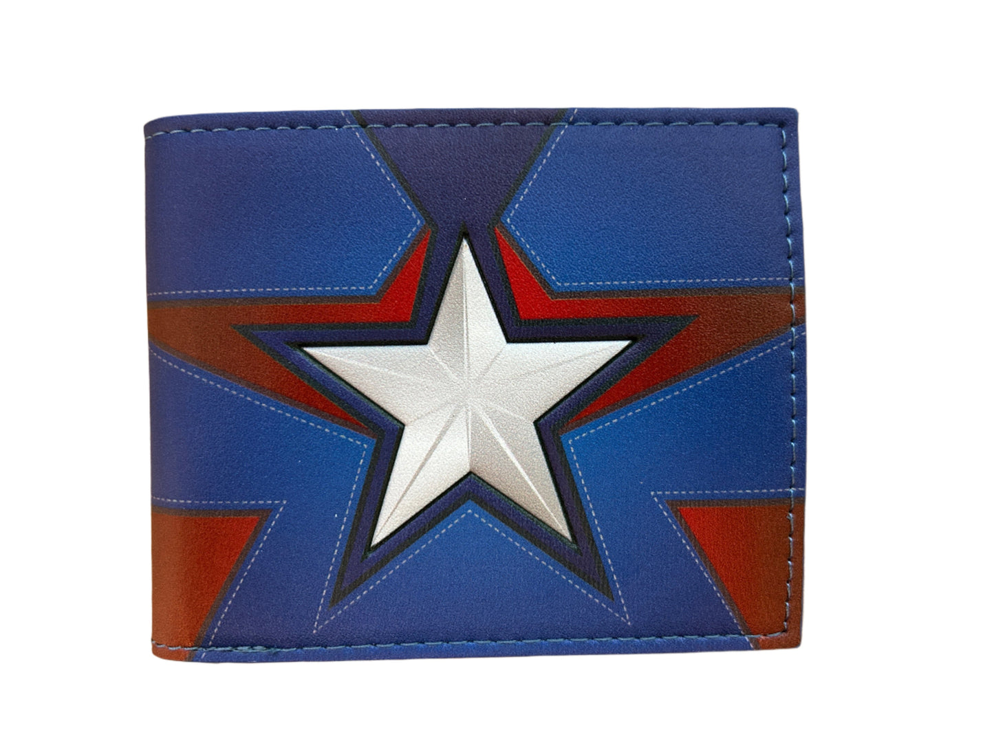 Marvel Comics Captain America Bifold Wallet With Comic-Strip Lining