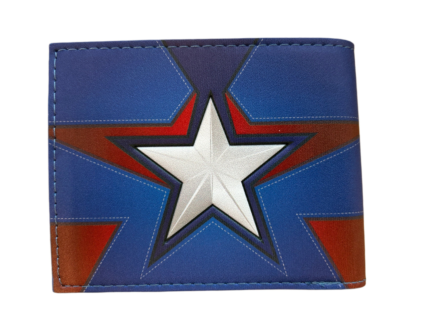 Marvel Comics Captain America Bifold Wallet With Comic-Strip Lining