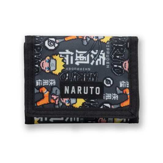 Naruto Shippuden Pixels Trifold Kids Wallet