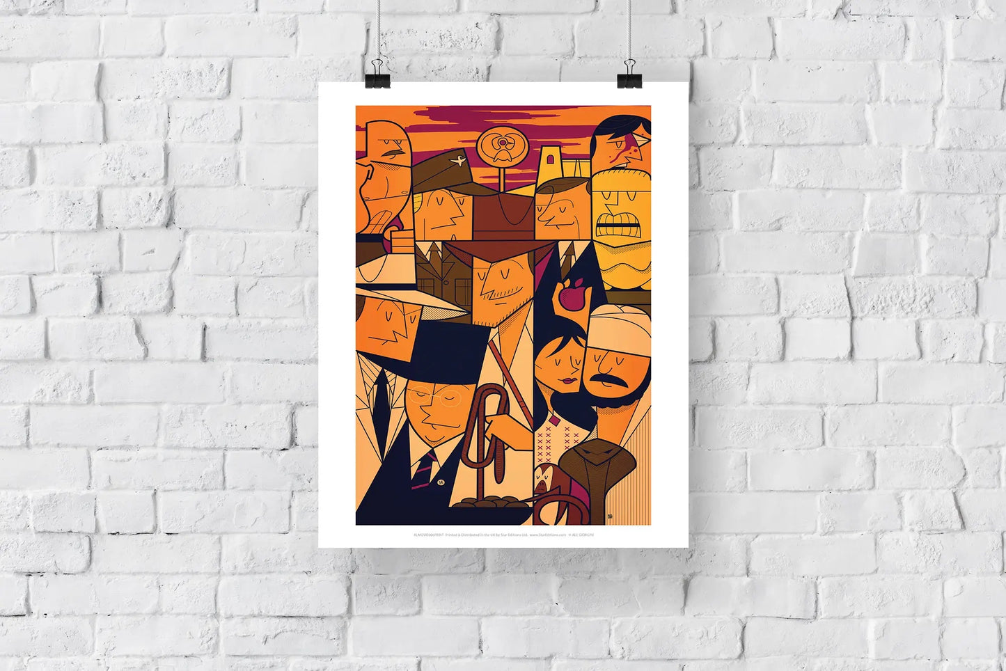 Impressions Pop Art Indiana Jones Les Aventuriers de l'Arche Perdue Impression d'Art 11 x 14 pouces