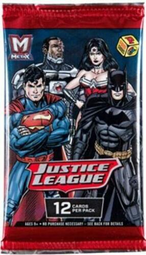 Panini MetaX Justice League Trading Cards - 12 Card Booster Pack New and Sealed