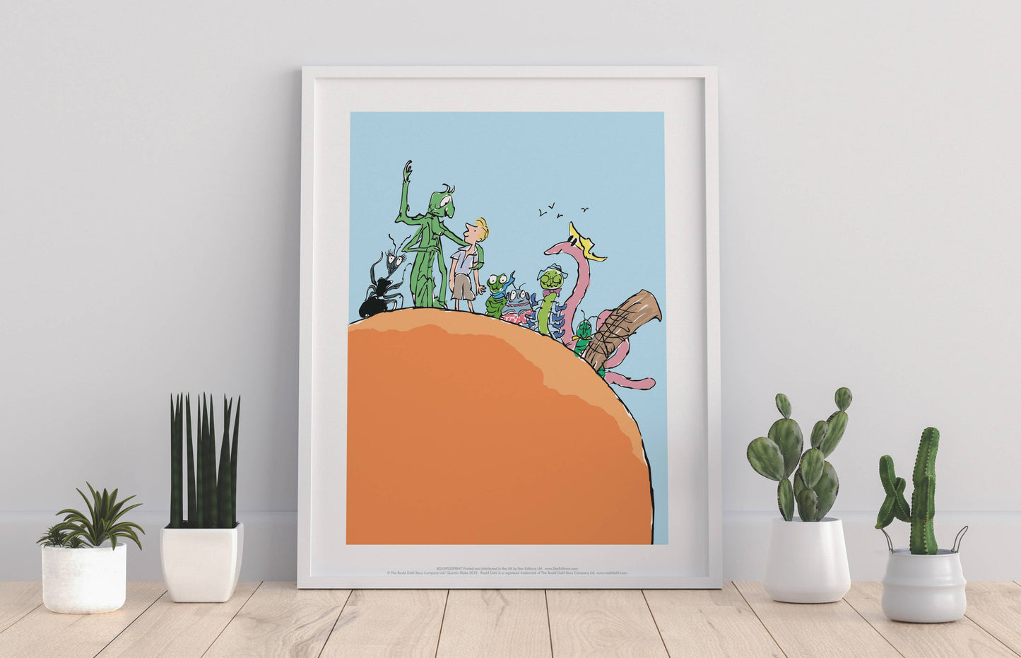 Roald Dahl James and the Giant Peach Art Print 11 x 14 inches