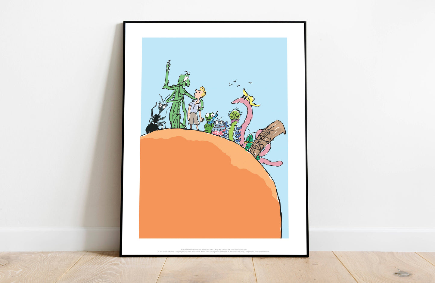 Roald Dahl James and the Giant Peach Art Print 11 x 14 inches