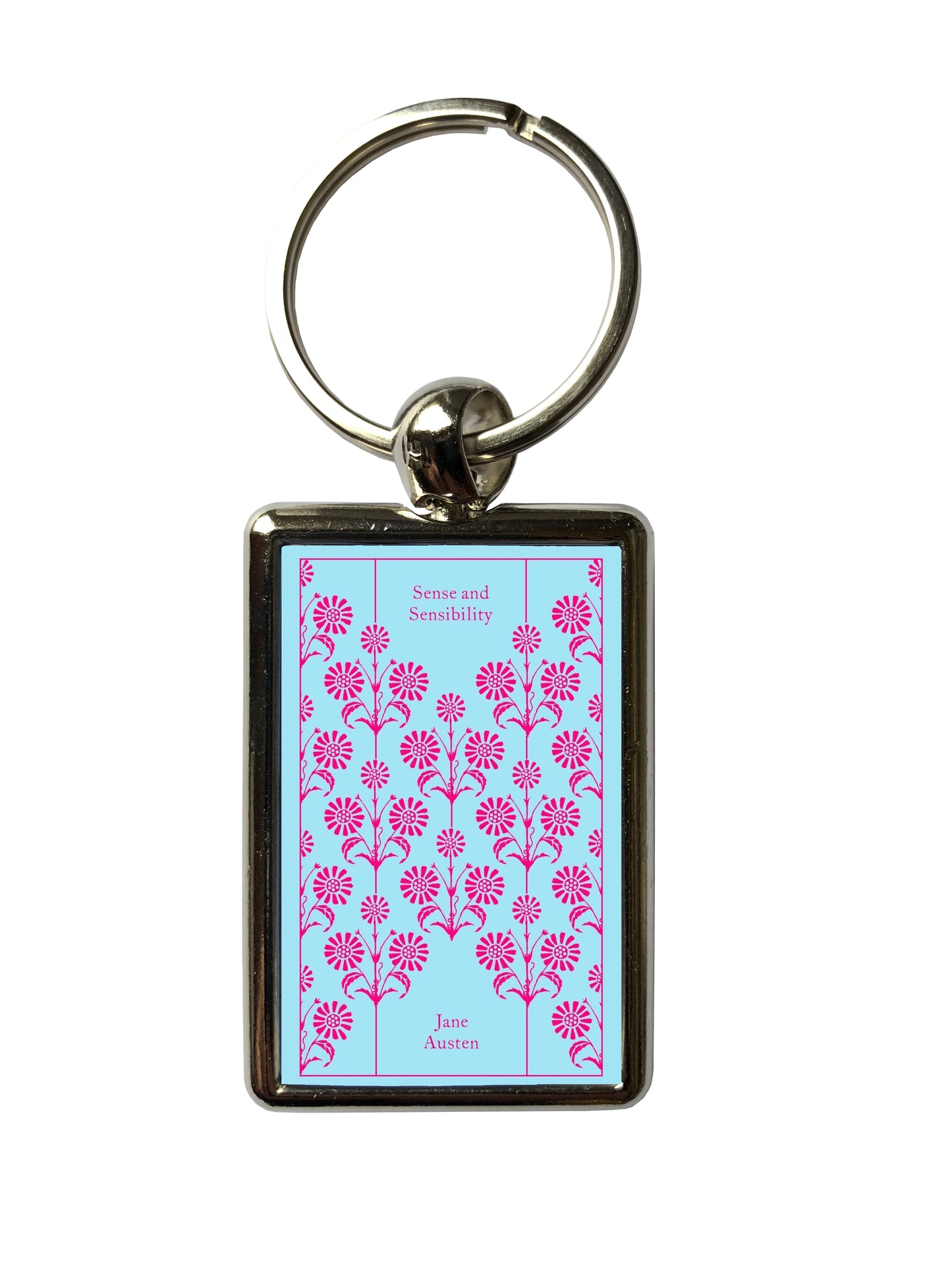 Jane Austen Sense and Sensibility Book Cover High Quality Metal Keyring