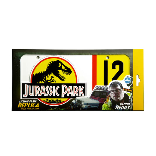 Jurassic Park Nedry Replica License Plate – Collectible Movie Memorabilia